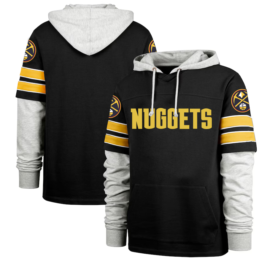 Men Denver Nuggets black 2024 NBA hoodie->denver nuggets->NBA Jersey